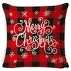 New Christmas Pillow Cover Four-piece Set Pillow Cushion Office Lumbar Backrest Decorative Backrest