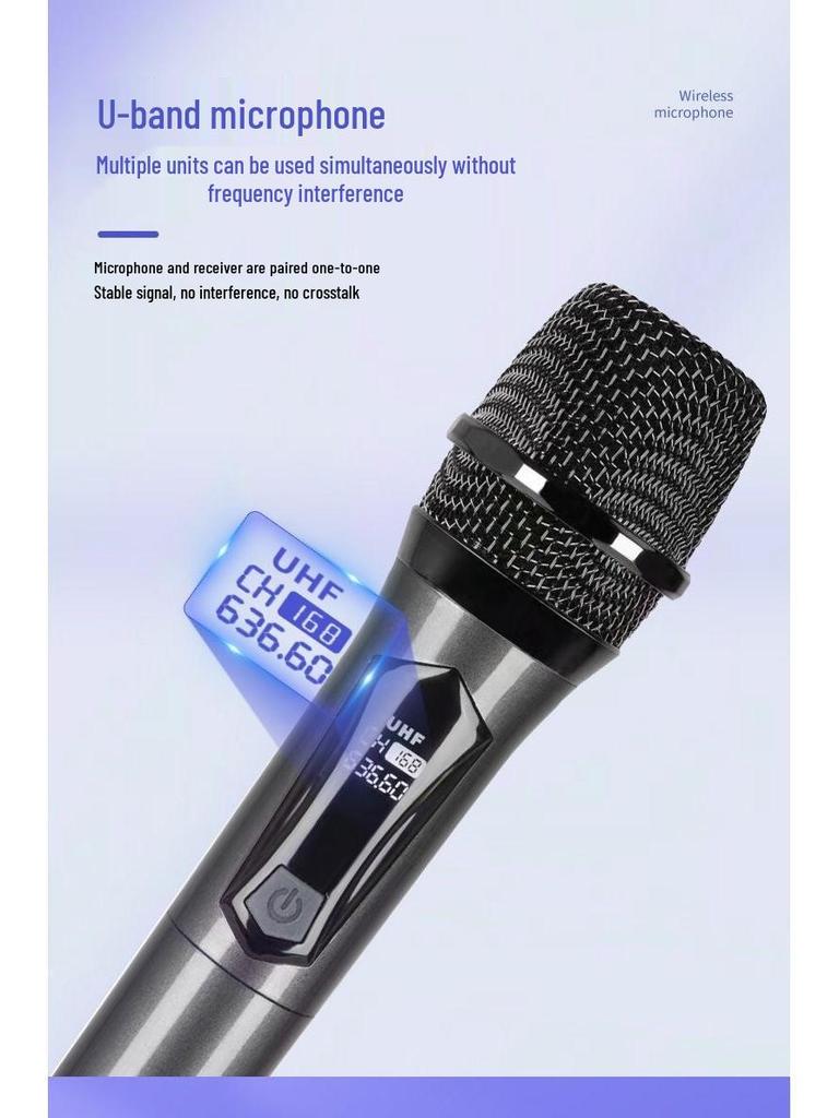 Universal Wireless Microphone & Outdoor Speaker for Live Singing and Broadcasts