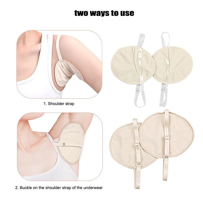 1Pairs Sweat Armpit Pads Soft Washable Invisible Cushion Reusable For Outdoor Protector Clothing From Stains/Wetness/Odor