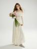 Sinseuden Flora Flare Long Skirt