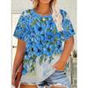 3D-gedrucktes Damen-T-Shirt Sommer Atmungsaktiv Vielseitige Mode-Tops
