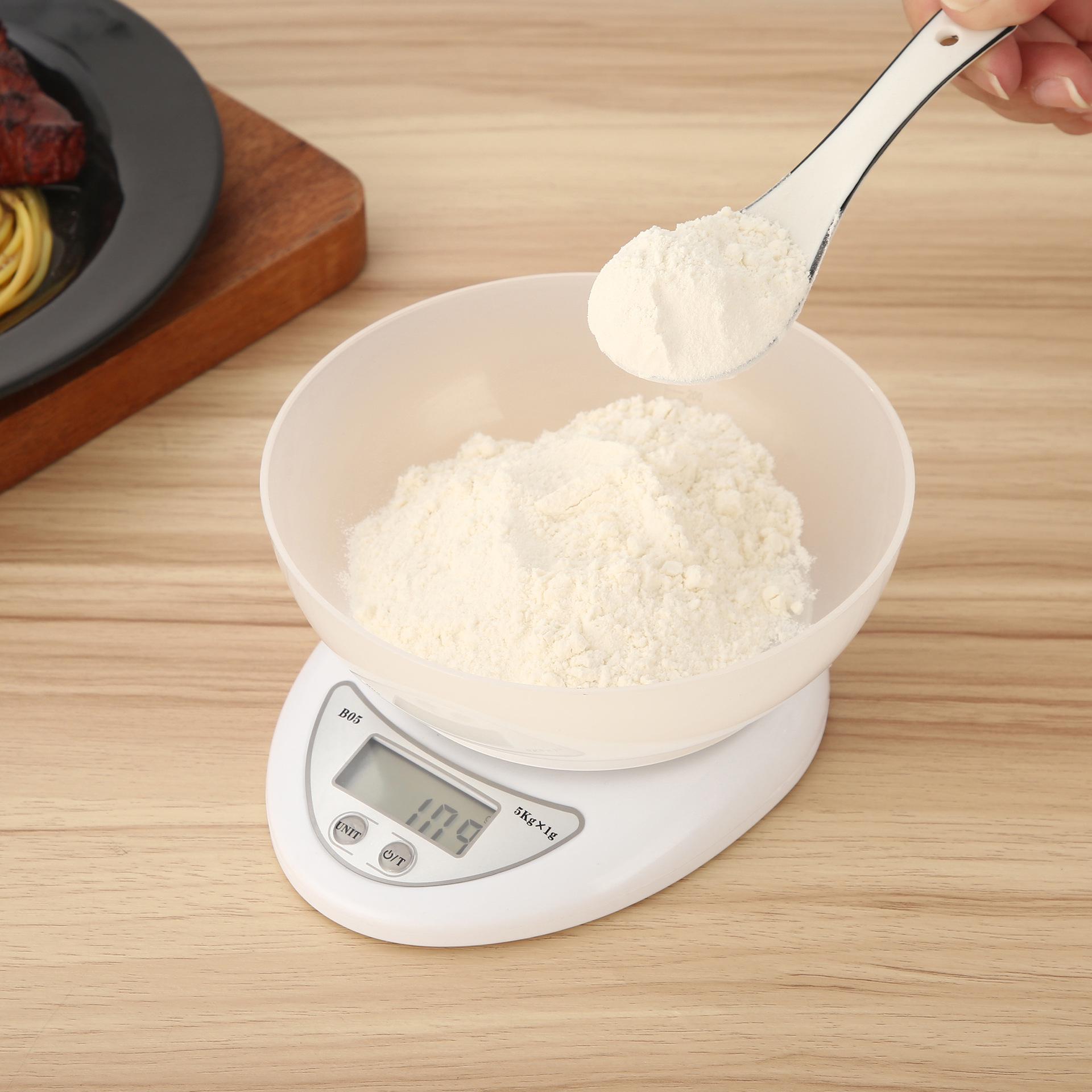 

Кухонные весы 5 кг / 1 г: Идеально для выпечки, кофе и многого другого 5kg/1g English Manual