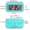 Alarm Clock Desktop Digital Clock LCD Large Screen Temperature Calendar Nightlight Wake-up Student Snooze Clock 12/24H Bedrooms