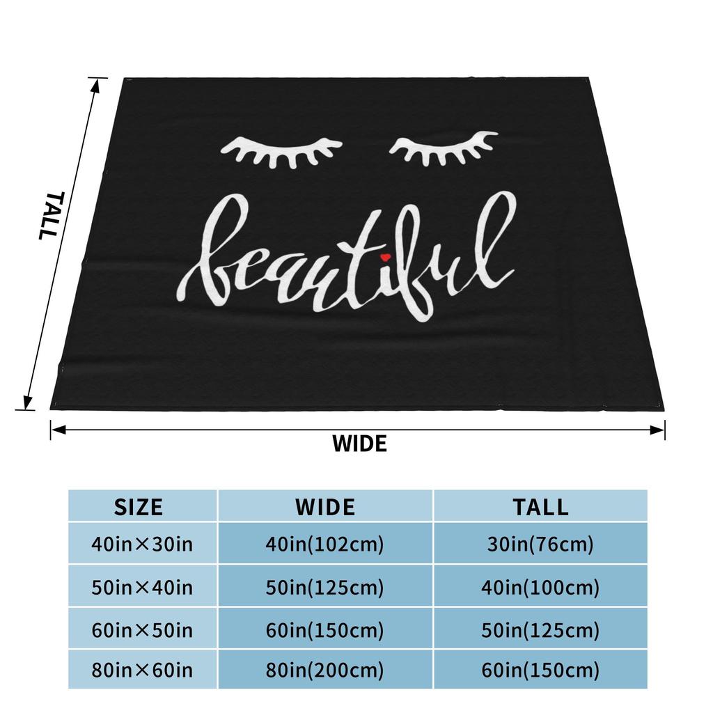 Sexy Glam Feminine Beauty Wink Eyelash Wool Blanket Eyelash Funny Throw Blankets for Home 200x150cm Quilt