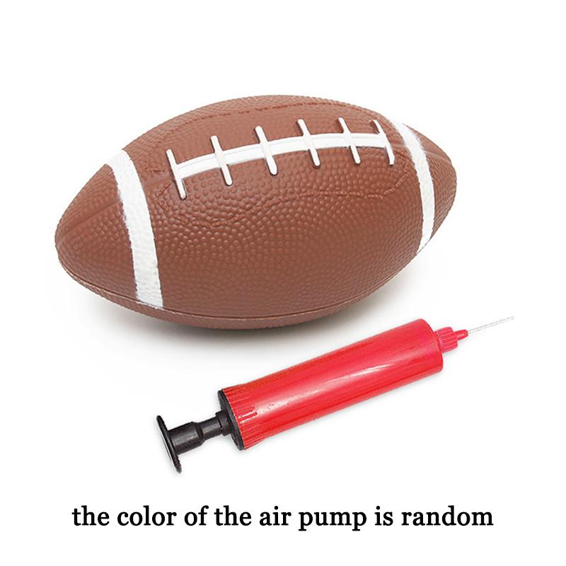 

WTEMPO Retro American Rugby Football Inflatable Ball with Air Pump Soft Rugby Events Souvenir Rugby Football Gifts Home Garden Playing Rugby Football 21cm*1pc коричневый