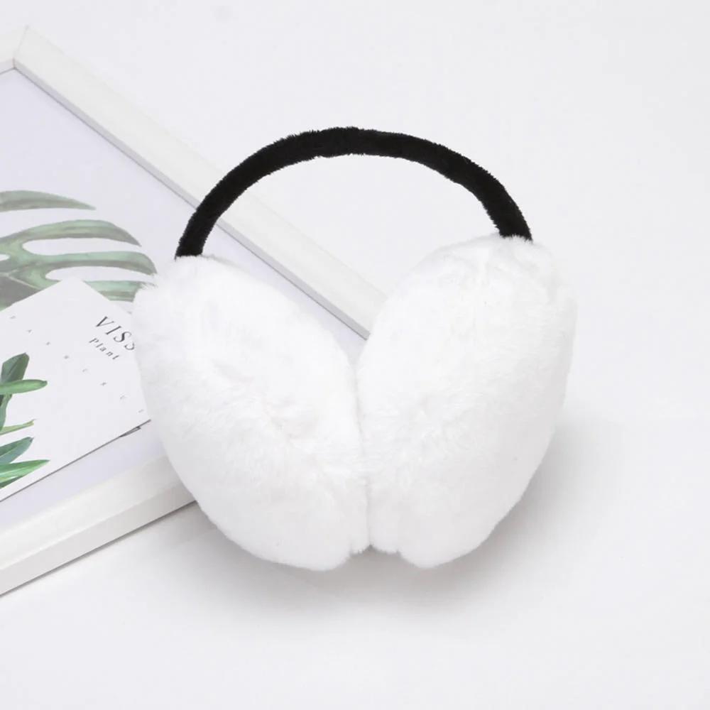 Winter Ohrenwärmer Flauschig Damen Herren Kunstfell Warme Ohrenschützer Mädchen Fuzzy Faltbar Kinder Kopfhörer Kaschmir Weich Wärmer Ohrklappe