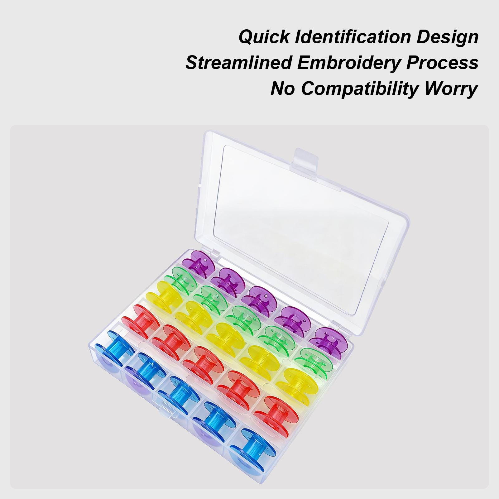 

Sewing Bobbins 25 Pieces Colored Universal Crafts Accessories Sewing Thread Organizer For Class Quilting Storage Fabric Quilter China Mainland