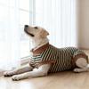 Casual Style Striped Dog Sterilization Suit Warm Washable Fleece Anti-Licking Vest Comfortable Dog Four Legged Vest Female Spay