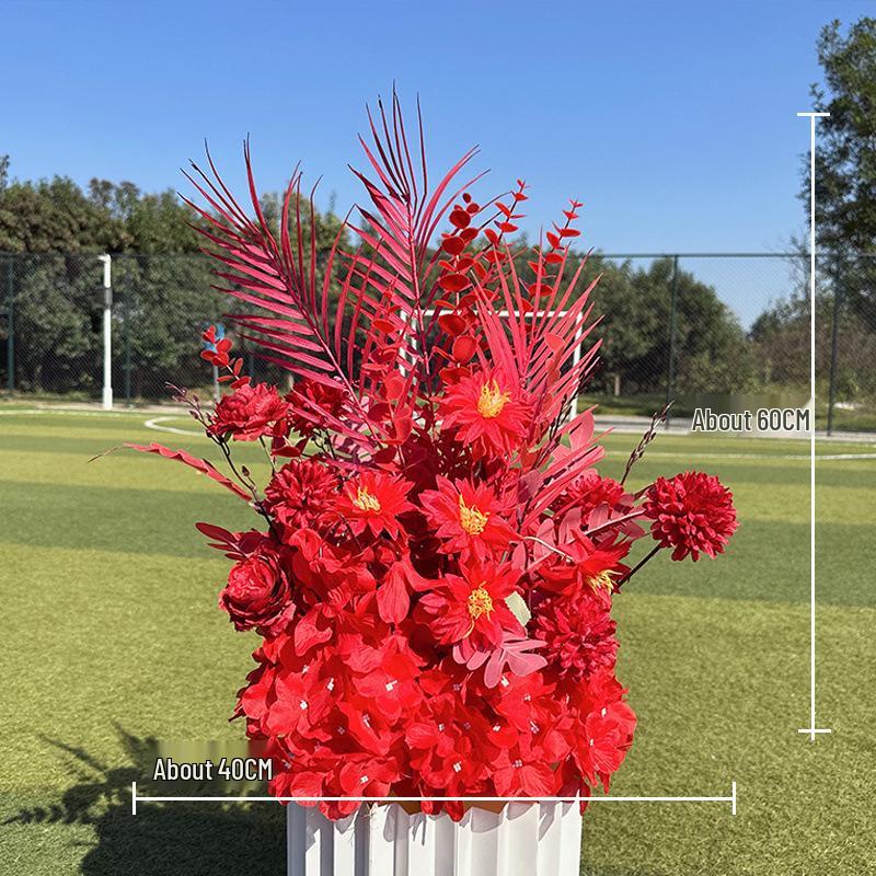 Large Artificial Wedding Flower Wall for Aisles and Hotels