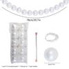 10/30pcs Large Simulated Pearl Garland Wedding Backdrop DIY Pearl Beaded Wall Staircase Hanging Decorations Photography Props