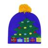 2025 autumn and winter new knitted hat Christmas holiday party LED light Christmas hat