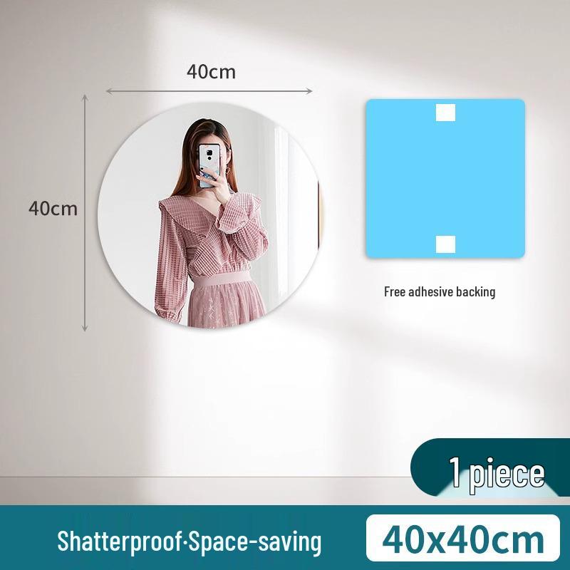High-Definition Full Body Wall-Mounted Self-Adhesive Acrylic Dressing Mirror