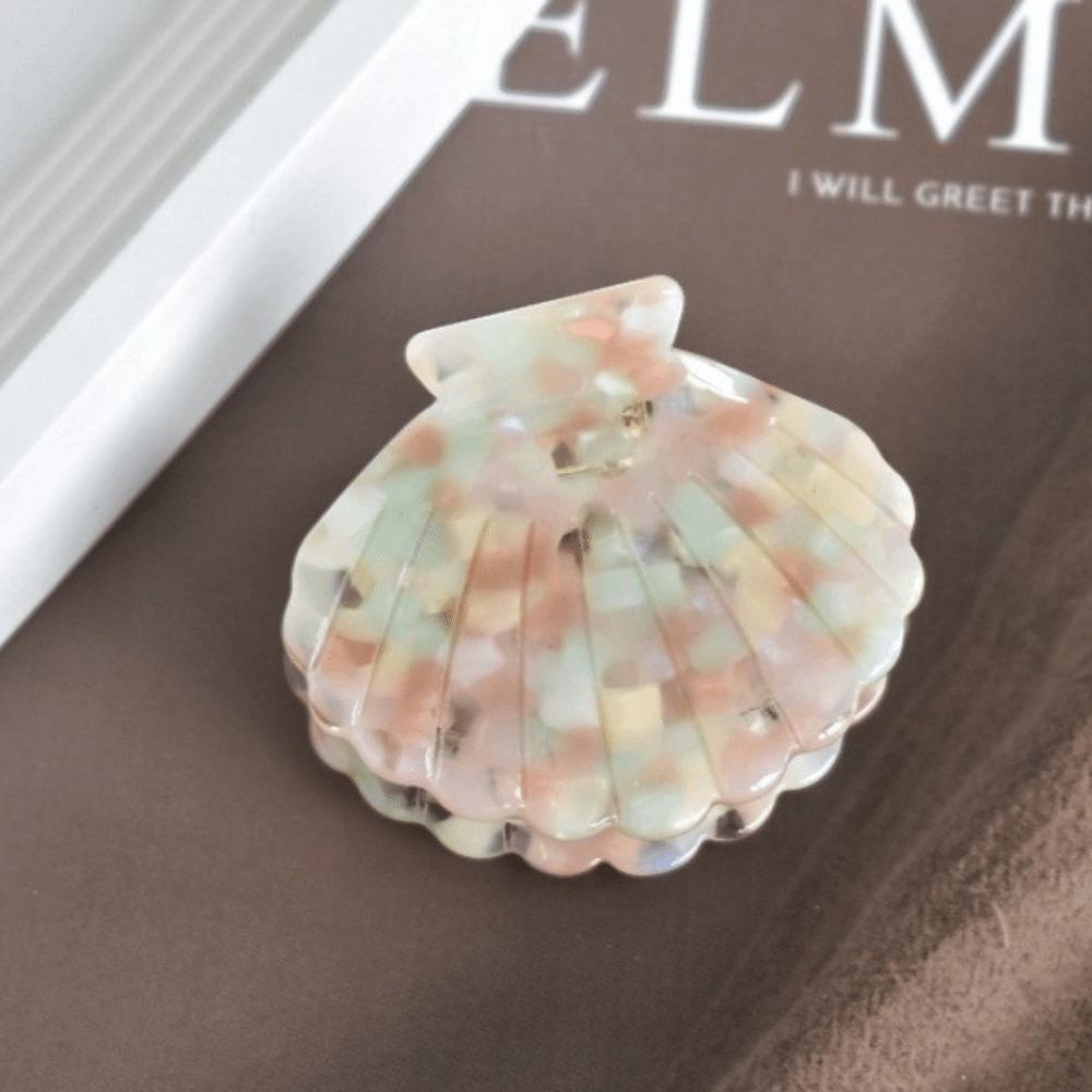 

Acetate Material Hair Clips Shell Shape Crab Hairgrips Unique Hair Claws Korean Style 9