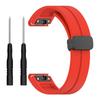 Silicone Watch Band for Garmin Fenix 8 43mm/Forerunner 570 42mm/Fenix 7S/6S/5S,Magnetic Buckle 20mm Sport Strap with Tools