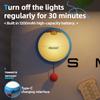 Cute Bell Clap Silicone Nursery Night Light Rechargeable 3 Level Dimmable Bedside Lamp Timing Sleeping Nightlights For Kids Room