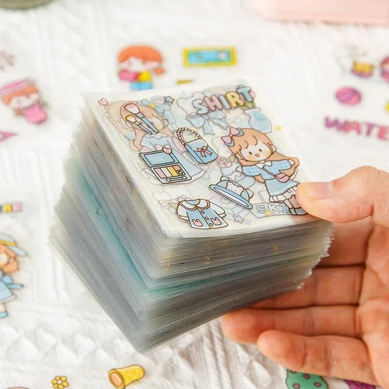 

100pcs Waterproof Handbook Kawaii Stickers Decor Diary Stickers DIY Cute Guka Stickers Korean Stationery