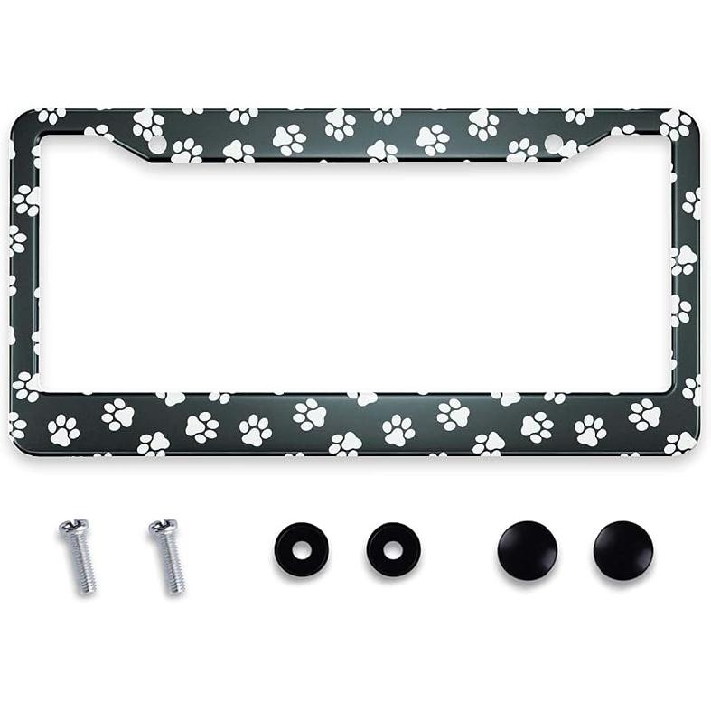 Smooffly Personalise Tennessee State Flag License Plate Frames Flag Universal Aluminum Accessories Cars Decor With 2 Holes And Screws Fits Standard