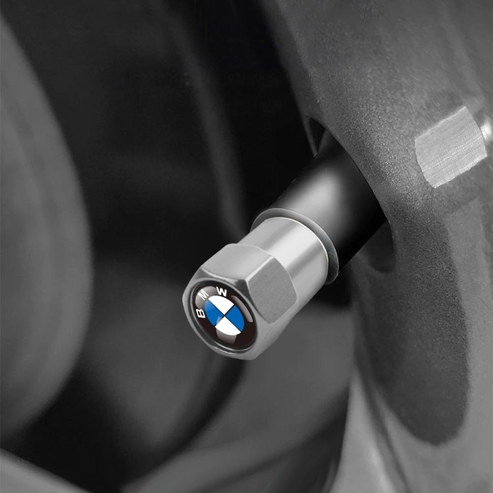 4Pcs Aluminum Car Wheel Tire Air Valve Caps Dust Cover For BMW M6 M5 M3 X1 X3 X5 E38 E39 E46 E53 E60 E61 E64 E70 E71 E85 E87