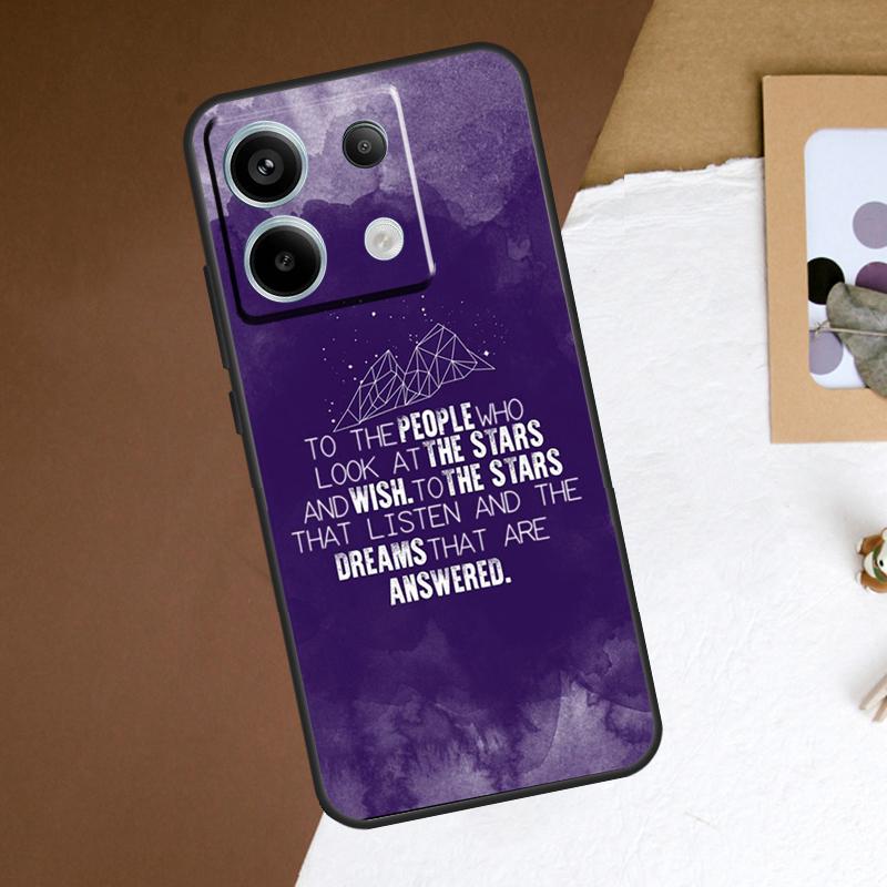 A Court Of Mist And Fury Phone Case For Redmi Note 12 13 Pro Plus 9 10 11 Pro 9S 10S 11S 12S Redmi 10C 12C 13C Cover