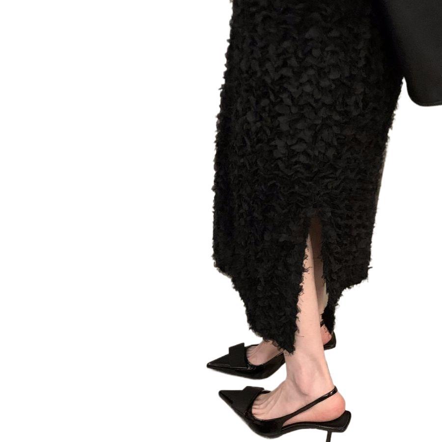 Niche French Black High Heels Bag Head Sandals Fairy Shoes 2025 New Spring and Summer Temperament Socialite Single Shoes