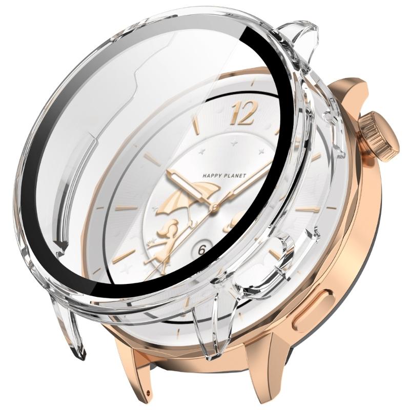 Upgrades PC Glass Mixed  Protective Cover with Full Edges  Defense & Precise Button Cutout Suitable for Watch X2 Mini
