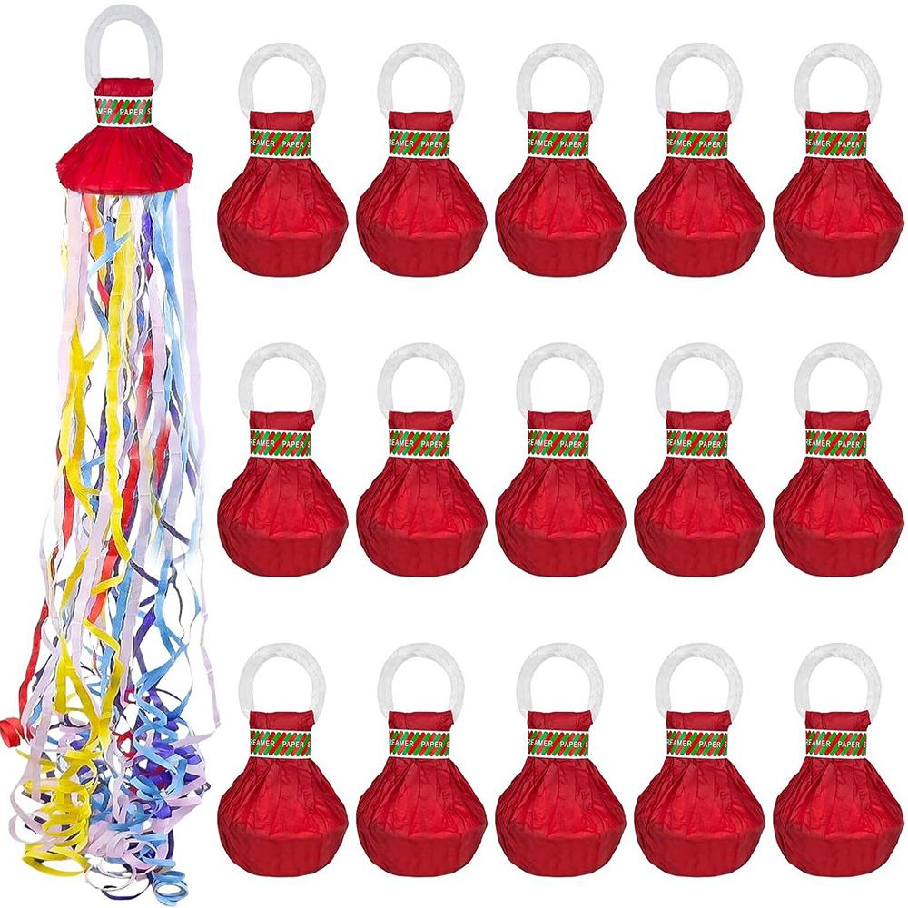 15pcs Birthday Streamers Hand Throwing Streamer for Wedding Christmas Graduation