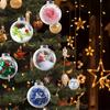 10 Stück Transparente Kunststoff-Dekokugel DIY zum Befüllen Weihnachts-Dekokugel Weihnachtsdekoration