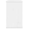 ODDA White TV Stand 79 x 24 x 40 cm Solid Pine Wood