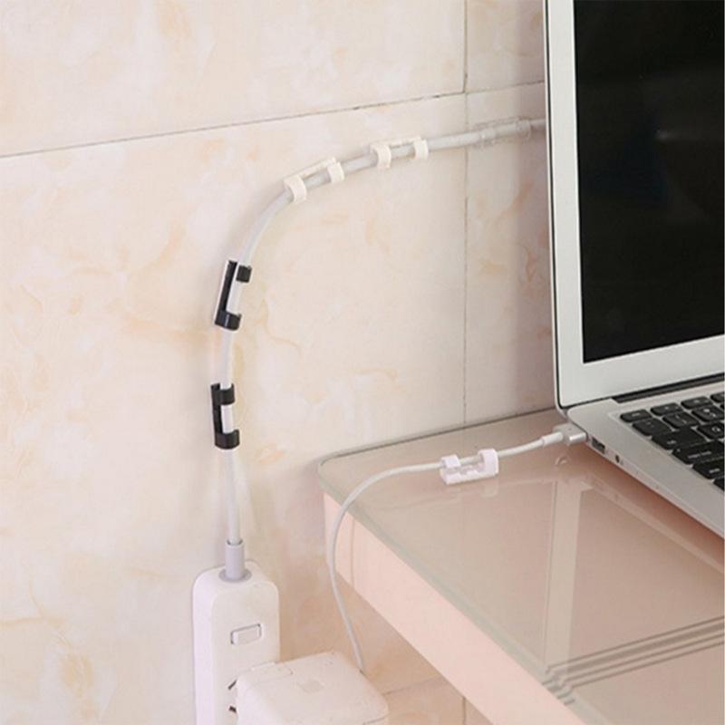 20pcs Upgraded Cable Holder, Cable Management Cord Organizer Clips Self Adhesive for Desktop USB Charging Cable Power Cord