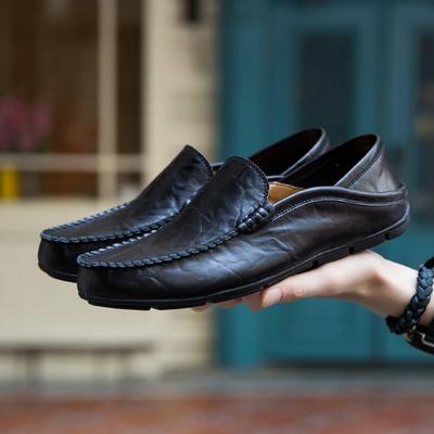 Letnia Moda Męskie Mokasyny Włoskie Casual Luksusowa Marka Buty Męskie Skóra Naturalna Mokasyny Lekkie Oddychające Wsuwane Buty Żeglarskie