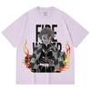 230 Gsm 100% Cotton Demon Slayer V116 Tanjiro Print Unisex Heavy Cotton T Shirt