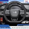 Genuine Leather Steering Wheel Cover for Qoros 3, 3 SUV, and 5 SUV - Four Seasons Universal Fit