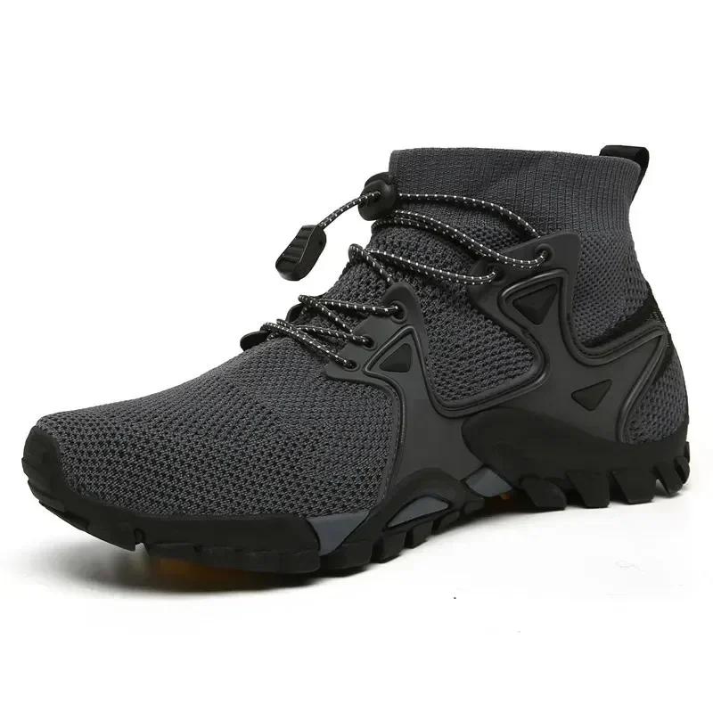 Fashion 2025 Summer Men's Casual Mesh Breathable Men's Sneakers Outdoor Slip-On Men's Shoes Lightweight Men Wading Shoes Zapatillas Male