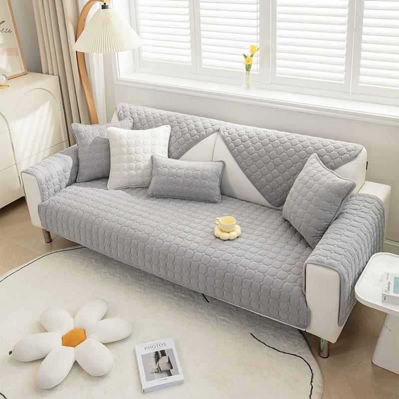 Sofa Cushion Four Seasons Universal Nordic Simple Non-Slip Seat Cushions Modern Winter Leather Sofa Cover Cover Cloth
