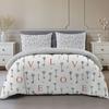 I Love You Duvet Cover Microfiber 2/3 Pcs Bedding Set Queen/King/Full/Twin Letter Hello Love Quilt Cover for Lovers Girls Spouse