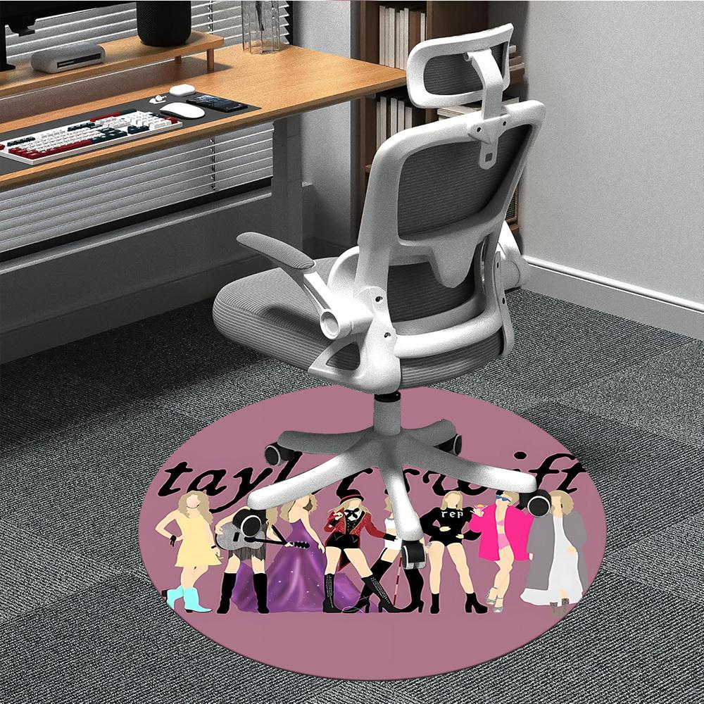 

1PC Taylor Swift Office Round Rug, Non-slip, Soft and Durable Office Rug for Interior Decoration, Perfect for Office, Beautiful Decoration 80cm