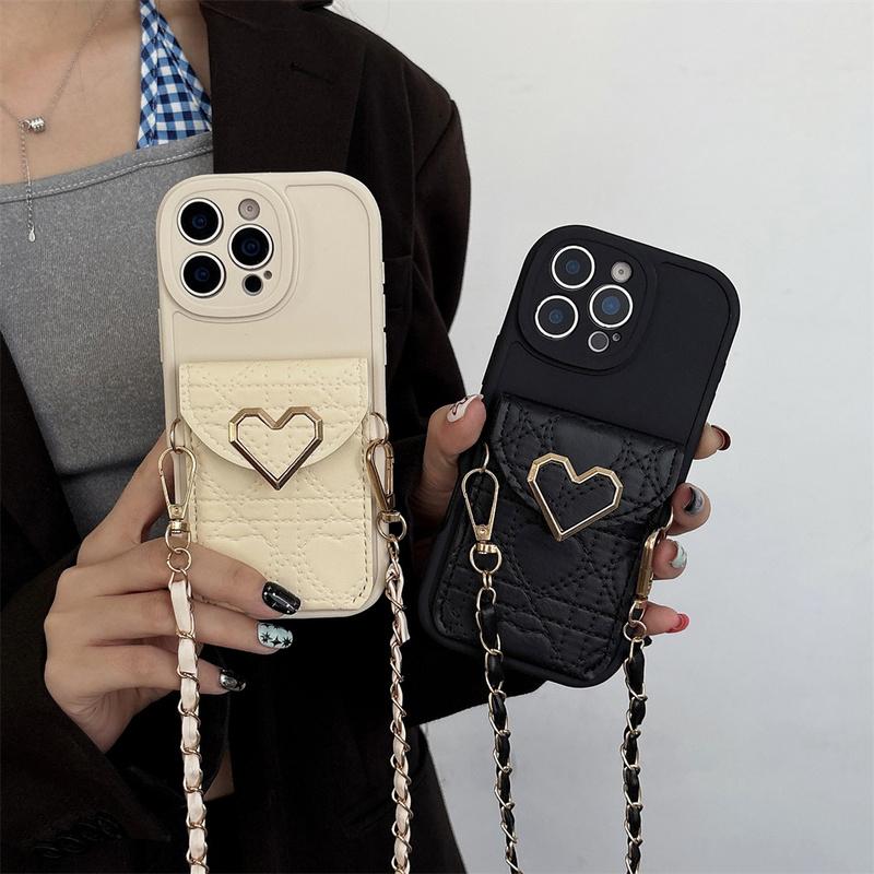 Crossbody Wallet Card Holder Phone Case for IPhone 17 Air 14 13 12 11 Pro Max 16 15 Plus  Leather Protective Cover