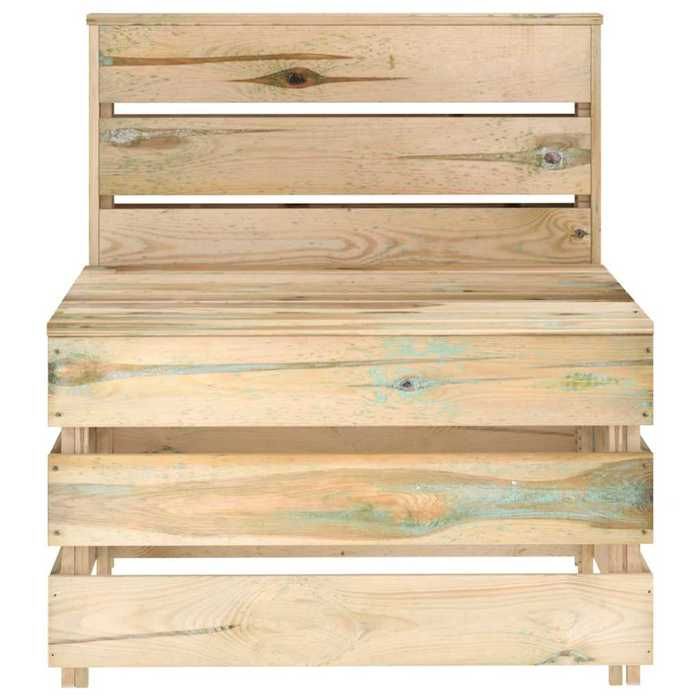 VidaXL Canapé palette de milieu de jardin Bois de pin imprégné