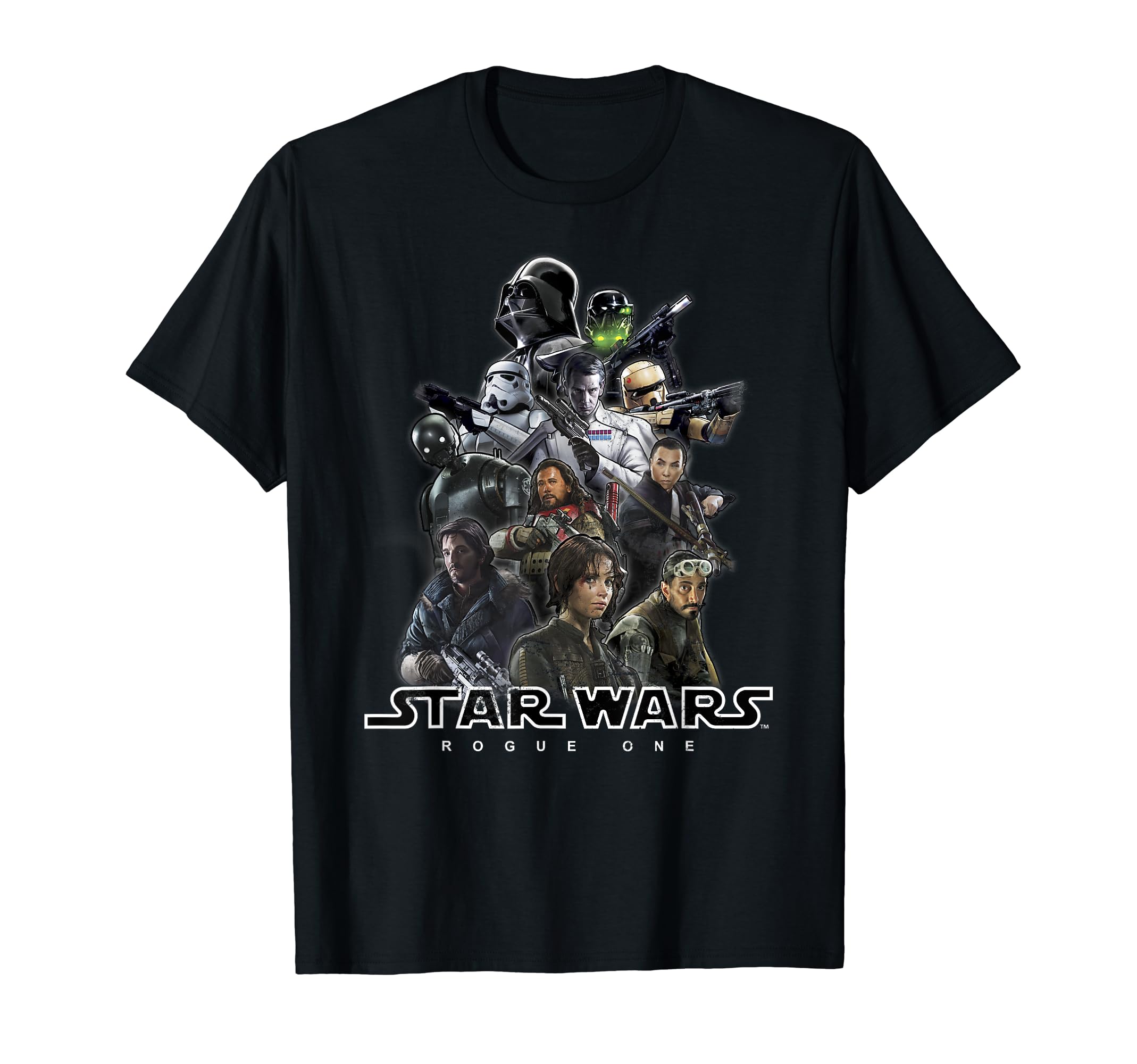 Star Wars Rogue One Cast Stack T-Shirt