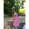 NEWOPEN 2025 Early Spring French Retro Striped Waist-Hugging Dress C3617