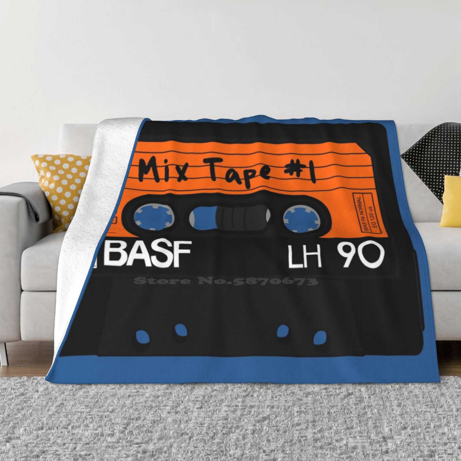 Cassette Mix Tape All Sizes Soft Cover Blanket Home Decor Bedding Mix Tape Retro Vintage Cassette Music Cool 80S 90S 30x40in