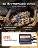 2041 kg Electric Winch, 12V DC ATV/UTV Winch with 6 mm x 12 m Steel Wire Rope, Wireless & Wired Remote Control, IP54 Waterproof, Roller Fairlead Mount