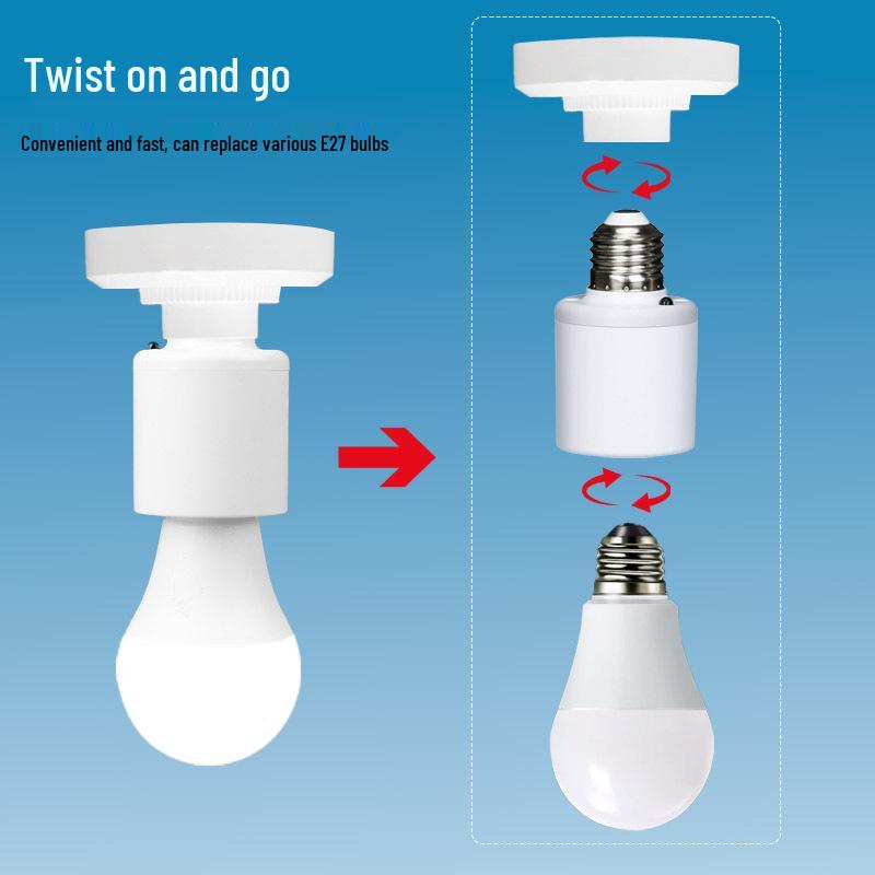 Bluetooth E27 Screw Base Remote Control Lamp Holder with Timer & Wireless Switch