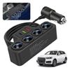 12-24V 4 In 1 Dual USB Socket Car Cigarette Lighter Splitter Fast Charger Universal For Car DVR GPS Dashcam Accessories M9R2