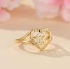 1pc Vintage Hollow 26 Letter Adjustable Ring Fashionable Casual Couple Accessory
