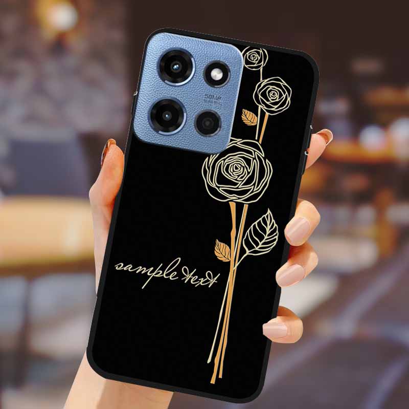 For Motorola G 5G 2025 Phone Case Bumper Soft TPU Silicone Back Cover 3D Flower Emboss Shell For Motorola Moto G 5G Fundas Coque