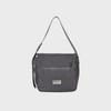 [Matinkim] Embossed Logo Fabric Shoulder Bag