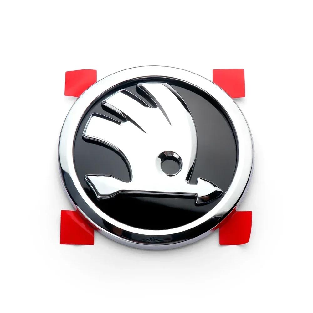 

Car Sticker 2025 New 80/90/100mm For Skoda S Rapid Scala Kodiaq Kamiq Fabia Karoq Octavia A2 A5 Car Front Rear Trunk Logo Emblem 80mm