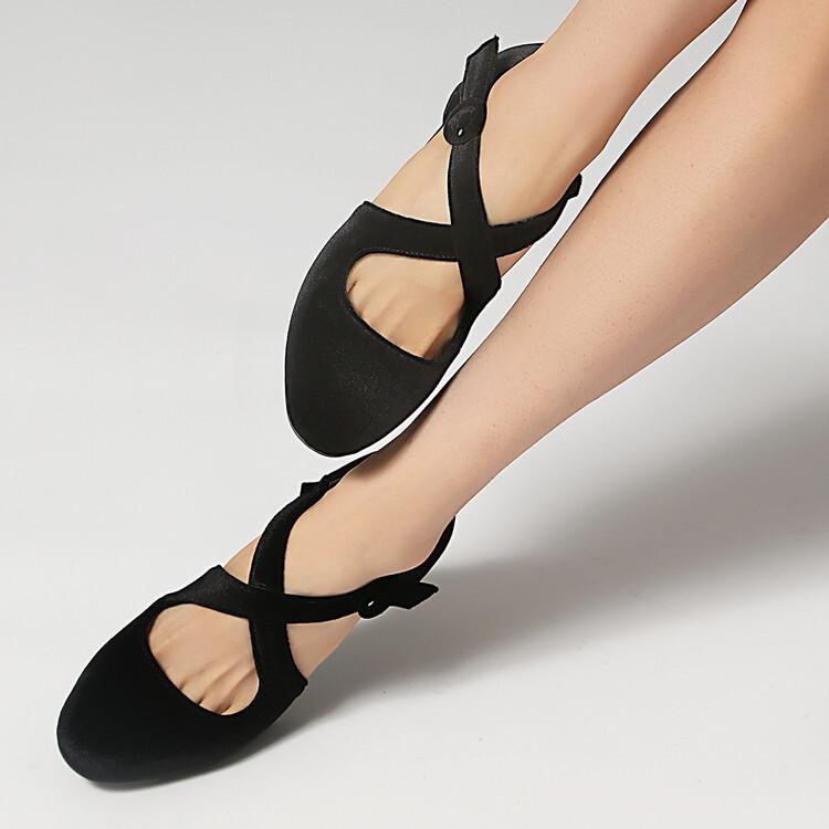 Outer order spring comfort medium heel suede large size cross buckle hollow cool