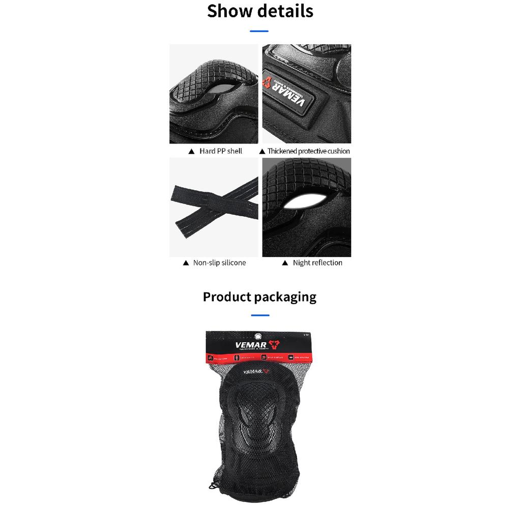 4Pcs 4 Seasons Motorcycle Armor Set Knee Elbow Pads Anti Fall Riding Protective Gear For Men Women Motorbike